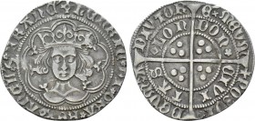 ENGLAND. Henry VI (First reign, 1422-1461). Groat. Tower (London). Rosette-mascle issue; im: pierced cross fourchée/cross fourchée.