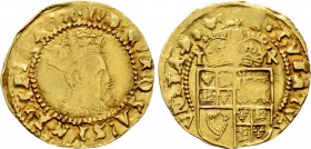 ENGLAND. James I (1603-1625). GOLD Halfcrown. Tower (London). Second coinage; im: tower.