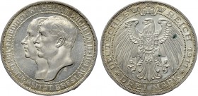 GERMANY. Preußen. Wilhelm II (1888-1918). 3 Mark (1911-A). Berlin. Commemorating the University of Breslau.