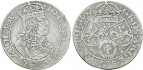 POLAND. Jan II Kazimierz Waza (1648-1668). Szóstak (1659 TL-B). Kraków.