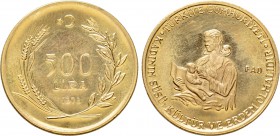 TURKEY. GOLD 500 Lira (1978). F.A.O. issue.