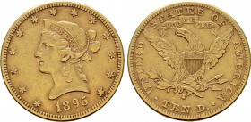 UNITED STATES. GOLD Eagle or 10 Dollars (1895-S). San Francisco.