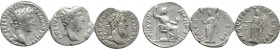 3 Denari of Augustus, Pertinax and Aelius.