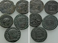 5 Roman Coins.