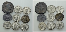 9 Coins of Maximinus Thrax.