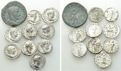 10 Roman Coins; Including Clodius Albinus.