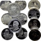 11 Silver Medals and 1 Silver Dollar; The Statue of Liberty Centennial Collection.