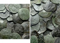 32 Byzantine Coins; Palaeologean and Thessalonica.