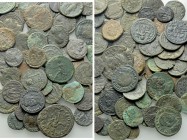 Circa 65 Late Roman Coins.