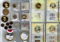 Collection of 20 Modern Medals; Including 1 Gold Medal (0.5 gr) and 1 Silver Medal.