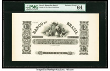 Brazil Banco Do Brasil 10 Mil Reis ND (18xx) Pick UNL Printers Essay PMG Choice Uncirculated 64. 

HID09801242017

© 2020 Heritage Auctions | All Righ...