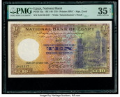 Egypt National Bank of Egypt 10 Pounds 12.10.1935 Pick 23a PMG Choice Very Fine 35 Net. Design redrawn.

HID09801242017

© 2020 Heritage Auctions | Al...