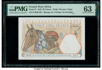 French West Africa Banque de l'Afrique Occidentale 25 Francs 24.2.1942 Pick 27 PMG Choice Uncirculated 63. 

HID09801242017

© 2020 Heritage Auctions ...