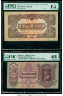 Hungary Hungarian National Bank (2); Russian Army Occupation WWII 100 (2) Pengo; 10 Million Milpengo 1930; 1946; 1944 Pick 112; 129; M8 Three Examples...