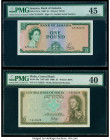 Jamaica Bank of Jamaica 1 Pound 1960 (ND 1964) Pick 51Ca PMG Choice Extremely Fine 45; Malta Central Bank of Malta 1 Pound 1967 (ND 1969) Pick 29a PMG...