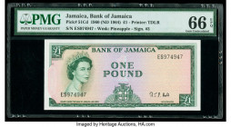 Jamaica Bank of Jamaica 1 Pound 1960 (ND 1964) Pick 51Cd PMG Gem Uncirculated 66 EPQ. 

HID09801242017

© 2020 Heritage Auctions | All Rights Reserved...