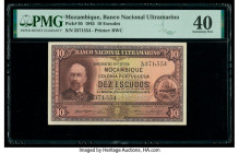Mozambique Banco Nacional Ultramarino 10 Escudos 29.11.1945 Pick 95 PMG Extremely Fine 40. Pinholes are present on this example.

HID09801242017

© 20...