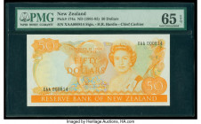 New Zealand Reserve Bank of New Zealand 50 Dollars ND (1981-85) Pick 174a PMG Gem Uncirculated 65 EPQ. 

HID09801242017

© 2020 Heritage Auctions | Al...