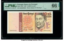 Portugal Banco de Portugal 10,000 Escudos 10.7.1997 Pick 191b PMG Gem Uncirculated 66 EPQ. 

HID09801242017

© 2020 Heritage Auctions | All Rights Res...