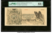 Russia Field Treasury, Northwest Front 1000 Rubles 1919 Pick S210 PMG Choice Uncirculated 64 EPQ. 

HID09801242017

© 2020 Heritage Auctions | All Rig...