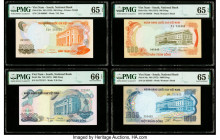 South Vietnam National Bank of Viet Nam 500 (2); 1000 (2) Dong ND (1970); ND (1971); ND (1972) (2) Pick 28a; 29a; 33a; 34a Four Examples PMG Gem Uncir...