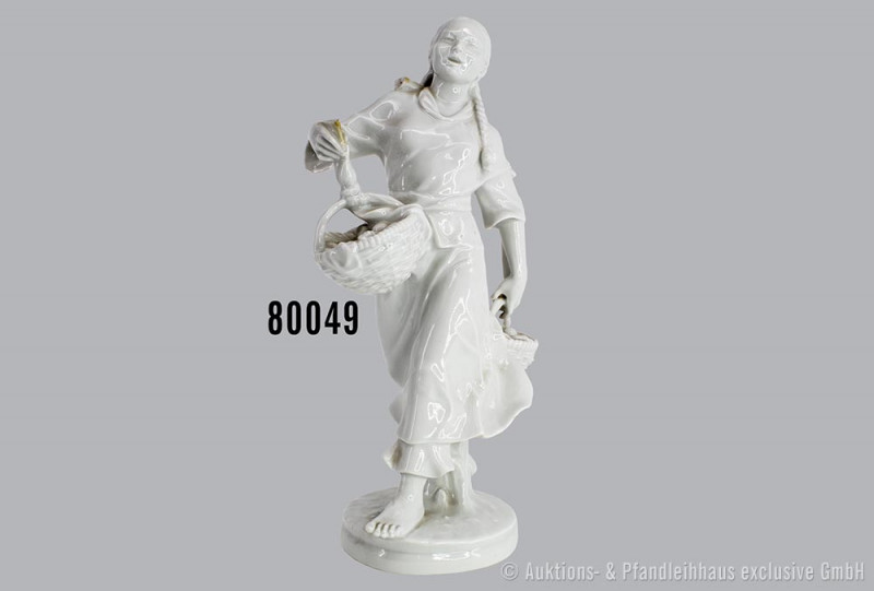 Porzellan, chinesische Marktfrau, Meissen, 1. Wahl, 108e/85/67078, ca. 1950er Ja...