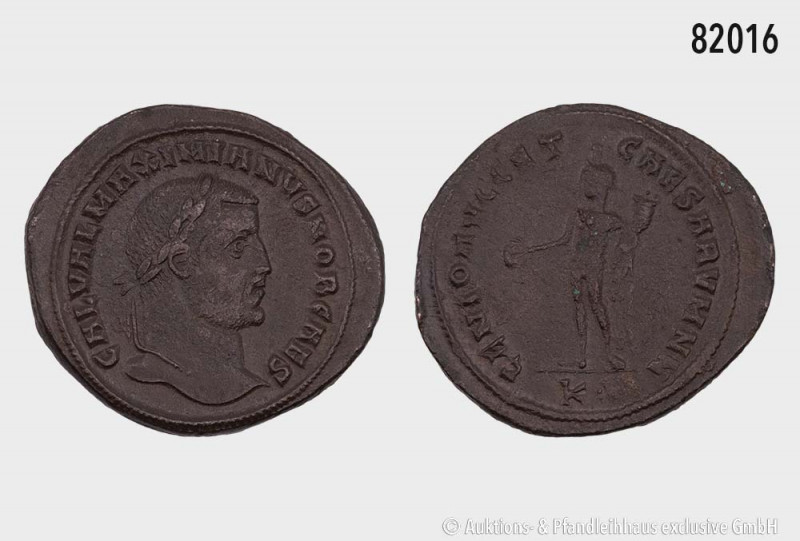 Römische Kaiserzeit, Galerius (Caesar 293-305), Follis, ca. 294-295, Cyzicus, Rs...