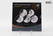 BRD, Silbergedenkmünzenset 2017, 5 x 20 Euro, 925er Sterlingsilber, Spiegelglanz/PP, original verpackt und in original Folie