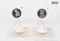 BRD, Konv. 10 x 10-DM-Silbergedenkmünzen aus 1997, dabei auch Dubletten, PP/Spiegelglanz, in OVP/original Folie, Folie teilweise geöffnet bzw. beschäd...