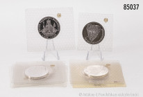 BRD, Konv. 10 x 10-DM-Silbergedenkmünzen aus 1988/1997, dabei auch Dubletten, PP/Spiegelglanz, in OVP/original Folie, Folie teilweise geöffnet bzw. be...