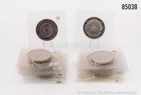BRD, Konv. 23 x 5-DM-Gedenkmünzen, verschiedene Jahrgänge, dabei auch Dubletten, PP/Spiegelglanz, in OVP/original Folie, Folie teilweise geöffnet bzw....