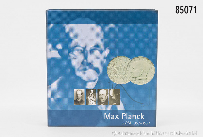 BRD, Komplettsatz 2 DM Max Planck, mit allen Raritäten, teilweise Topp-Qualitäte...