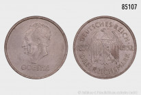 Weimarer Republik, 3 RM 1932 A, 100. Todestag Goethes, 30 mm, Jaeger 350, kleine Randfehler und Kratzer, fast vorzüglich
