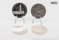 Konv. Österreich, 4 x 100 Schilling Silbergedenkmünzen aus 1975/1976, Stempelglanz