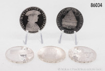 Konv. Österreich, 19 x 50 Schilling Silbergedenkmünzen aus 1959/1974, Stempelglanz/PP, auf Foto nur ein Teil abgebildet