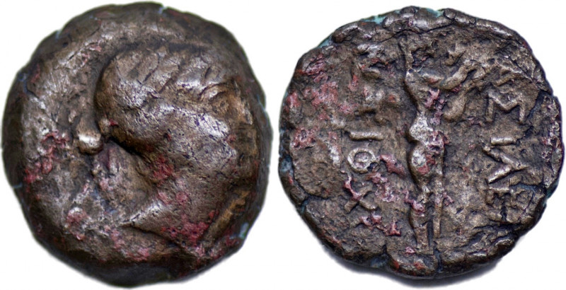 SELEUKID KINGS. Antiochos III. 222-187 BC. Æ (2.75 gm; 13 mm), SC1181