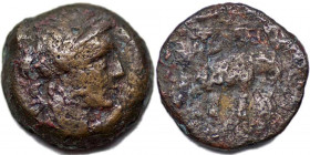 SELEUKID KINGS, Antiochos III. 222-187 BC. Æ .Seleucia on the Tigris
