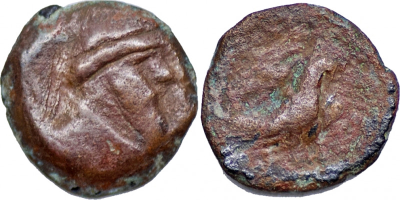 Kings of Parthia, Mithradates II (121-99), AE Chalkon, c. 119-99 BC (0.70g/ 11mm...