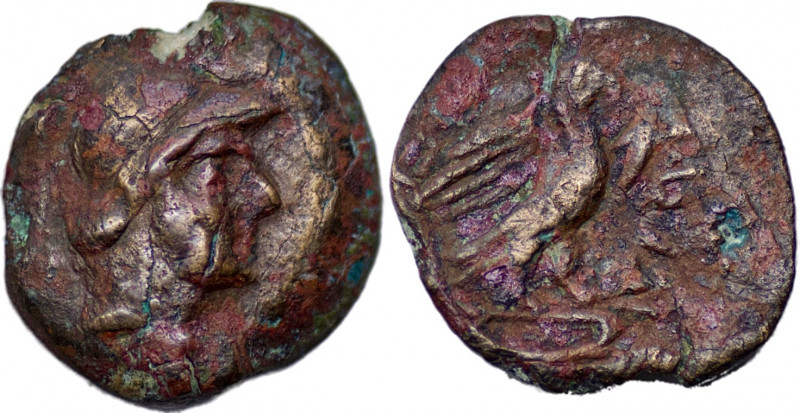 ELYMIAS KINGS, Tigraios. 138/7-133/2 BC. Æ (1.46g/ 13mm). Susa mint. Helmeted he...