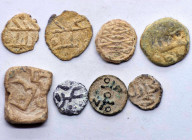 Group lot of 8 Lead Islamic seals