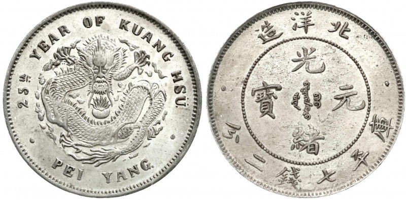 China
Qing-Dynastie. De Zong, 1875-1908
Dollar (Yuan) Jahr 25 = 1899. Provinz ...