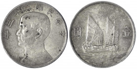 China
Republik, 1912-1949
Dollar (Yuan) Jahr 23 = 1934. vorzüglich, schöne Patina, etwas fleckig. Lin Gwo Ming 110. Yeoman 345.