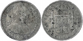 China
"Bang Yang"
Peru 8 Reales 1792 IJ Lima, mit zahlreichen chin. Chopmarks. sehr schön. Krause/Mishler 97.