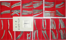 China
Lots bis 1949
Hervorragende Sammlung Ming-Messer um 400-220 v. Chr. 79 Stück in 7 Lindner-Schubern. Viele versch. Typen und Varianten. Dazu da...