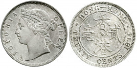 Hongkong
Victoria, 1860-1901
20 Cents 1894. fast vorzüglich. Krause/Mishler 7.