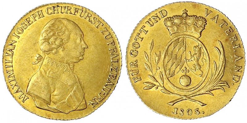 Bayern
Maximilian IV. Joseph, 1799-1806
Dukat 1805. Letzter Kurfürstlicher Duk...