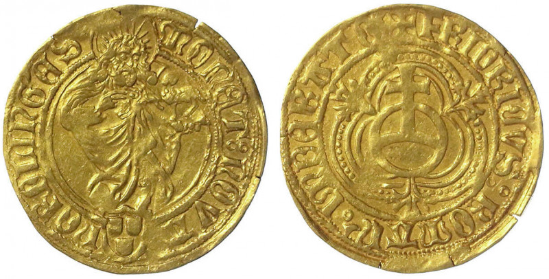 Nördlingen, Reichsmünzstätte
Friedrich III., 1452-1493
Goldgulden o.J.(1469/14...