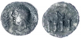 Vandalen
Hilderich, 523-530
IIII Nummi Bronze, Karthago. Brb. l., einen Zweig haltend/IIII N im Kranz. 0,82 g. Stempelstellung 7 h. schön/sehr schön...