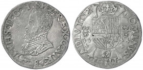 Belgien-Artois
Philipp II. von Spanien, 1556-1598
1/5 Philippstaler 1584 Mzz. Eidechse, Arras. sehr schön/vorzüglich, äußerst selten. v. Gelder-Hoc ...