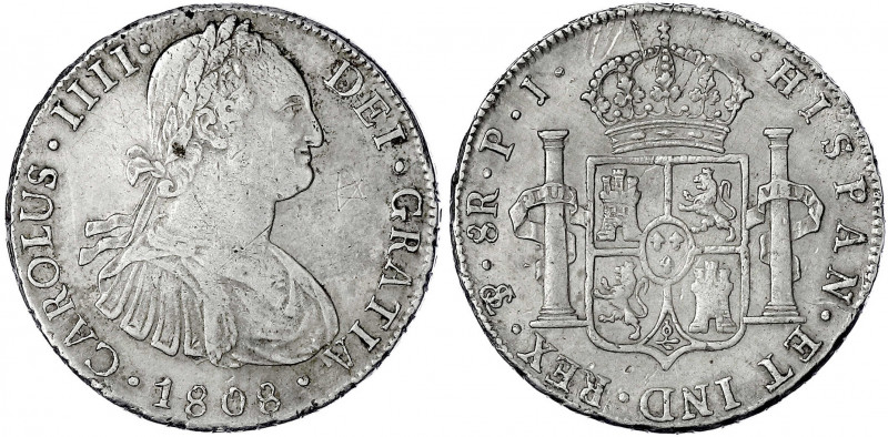 Bolivien
Carlos IV., 1788-1808
8 Reales 1808, Potosi PJ. sehr schön, Kratzer. ...